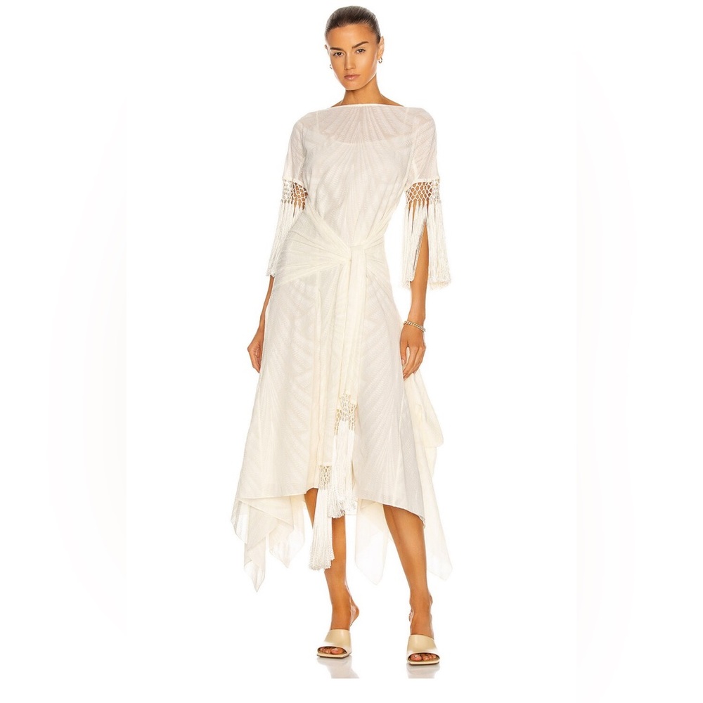 Loewe tassle asymmetrical dress